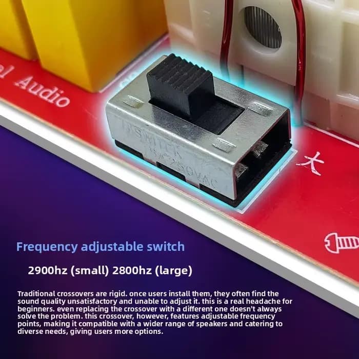Crossover pour enceinte de scène 2 voies, mise à niveau audio haute et basse fréquence