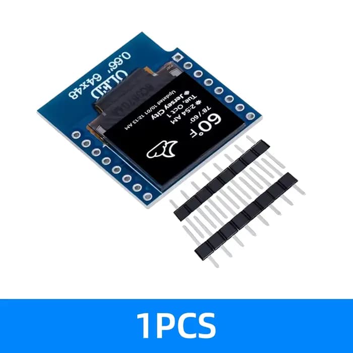 Module d'affichage OLED de 0.66 pouces pour WEMOS D1 MINI Module ESP32 pour Arduino AVR STM32 64x48 