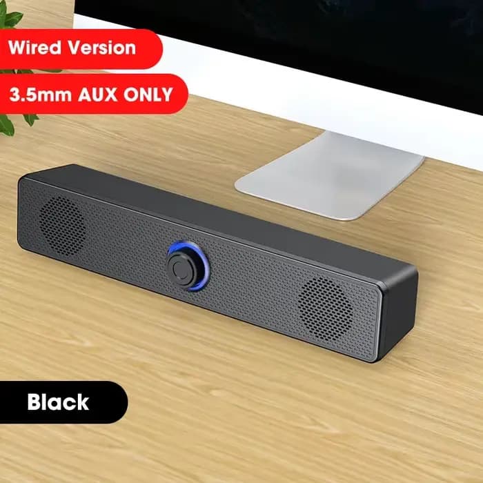 Barre de son filaire et sans fil pour PC, haut-parleur Bluetooth, USB 62, barre de son pour TV, ordi
