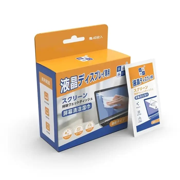 40 lingettes nettoyantes pour PC - Lingettes de nettoyage d'écran sèches et humides pour voitures, t