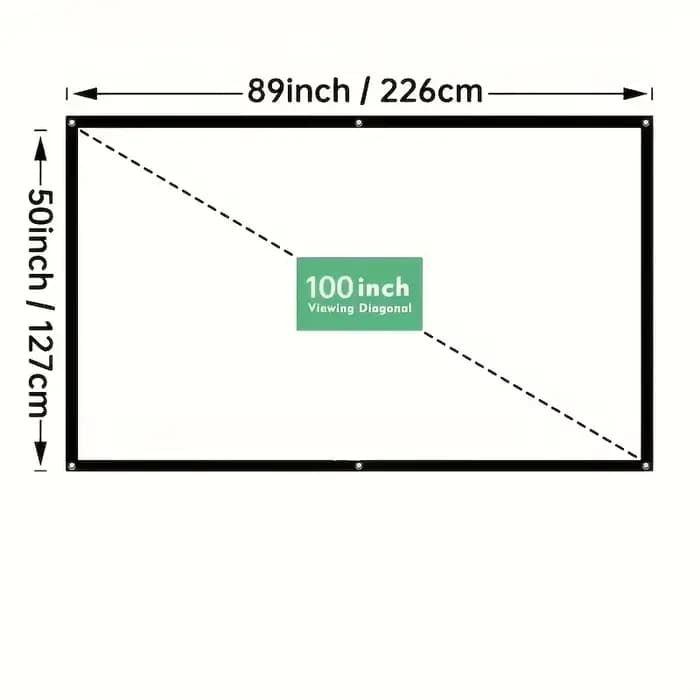 Écran de projection, écran de projection portable pliable, utilisé pour les voyages d'affaires, les 