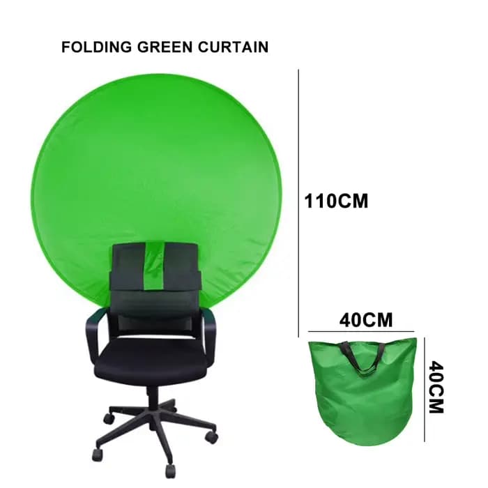 110 cm vert écran toile de fond photographie fond tissu pour jeu en direct Chromakey Photos vidéo St