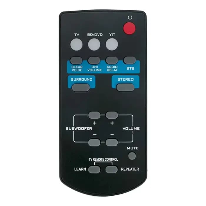 FSR60 WY57800 Remplacer Télécommande pour Yamaha Soundbar ATS-1010 YAS-101 YAS-101BL YAS-CU201 ATS10