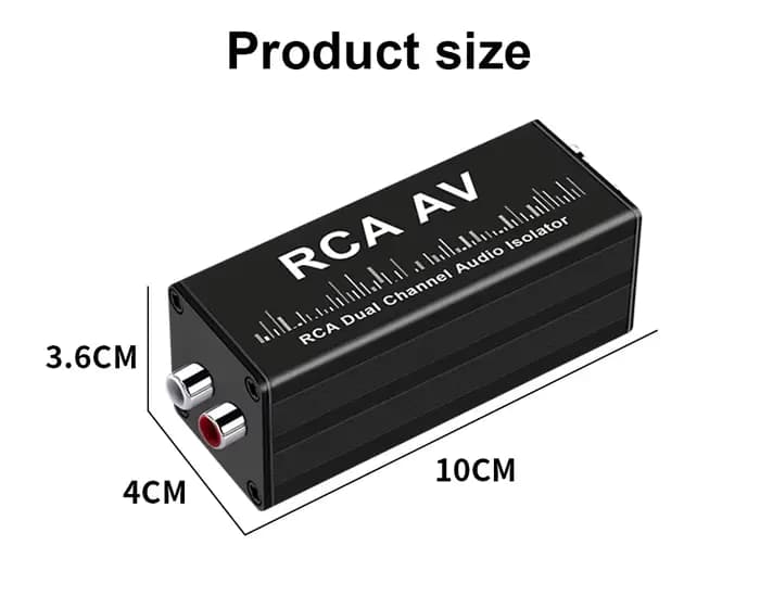 Isolateur de boucle d'audio RCA, annuleur de courant Audio de voiture, réduction du bruit inférieur,