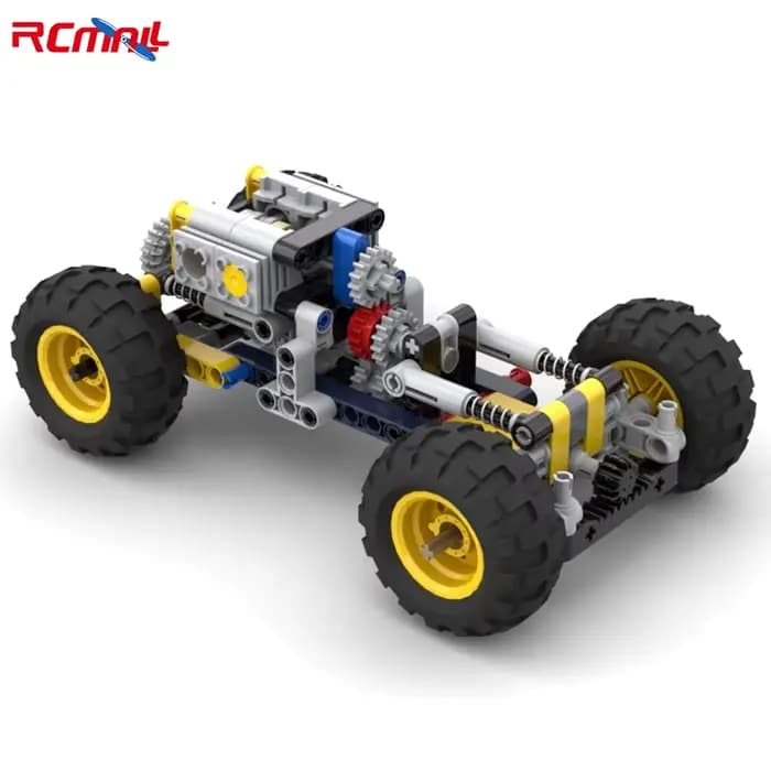 MOC – châssis de véhicule tout-terrain, Kit éducatif, modèle de blocs de construction de technologie