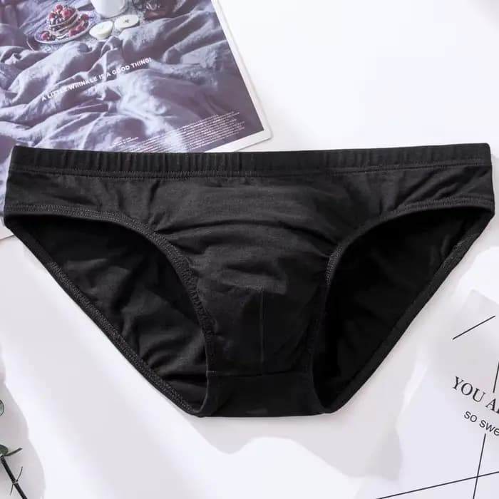 Sous-vêtements Sexy pour hommes, Slip en coton respirant, couleur unie