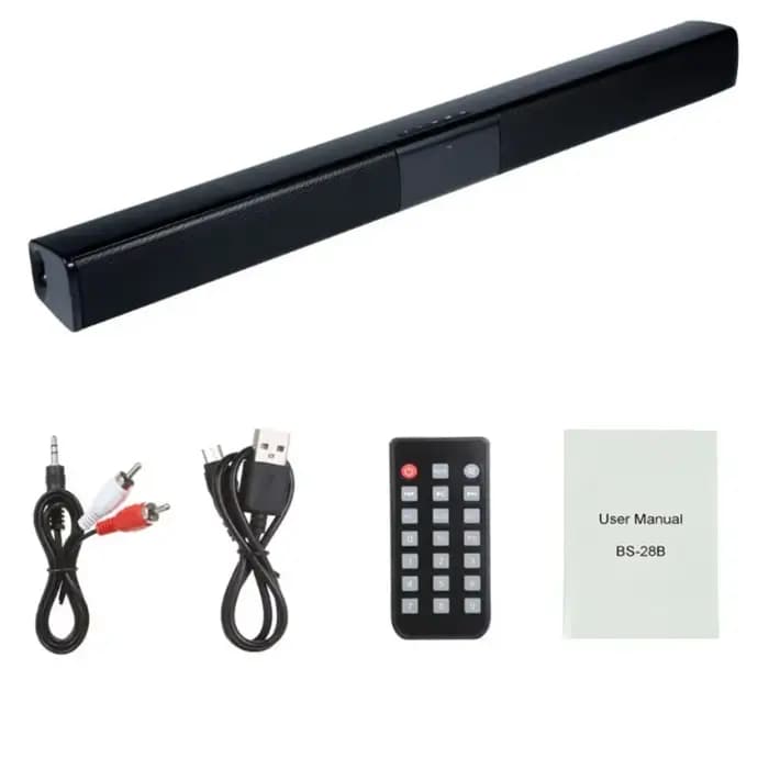 Barre de son pour Home cinéma barre de son sans fil TV 4 klaxons Bluetooth barre de son TV Portable 