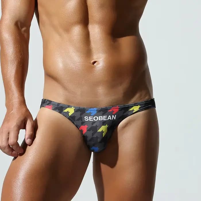 Sous-vêtements pour hommes, caleçons sexy à imprimé personnalisé, caleçons ajustés, sous-vêtements c
