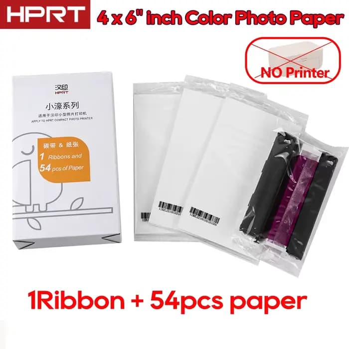 Imprimante photo couleur HPRT CP4100 4x6 pouces, imprimante de sublimation sans fil Bluetooth pour b