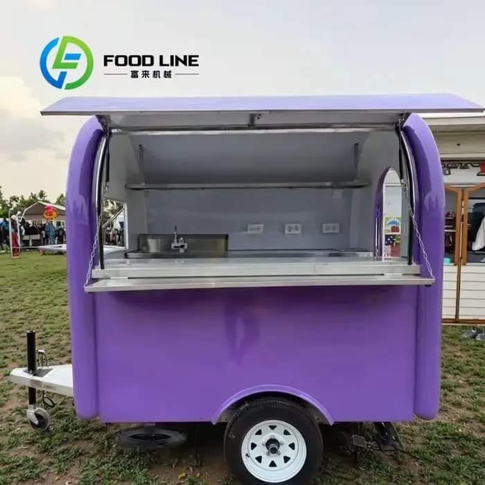 Remorque de nourriture de Concession Mobile, chariot de nourriture Commercial, camion pour ventilure