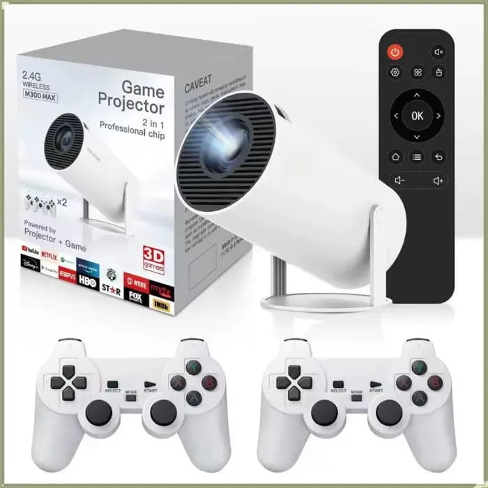Projecteur de jeu portable original, console de jeu rétro sans fil, cinéma maison 4K, projecteur And