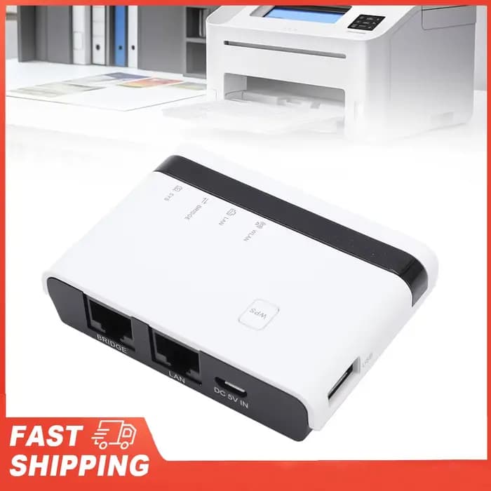 Serveur d'impression USB 10/100Mbps, partage de pont LAN, Modes autonomes filaires sans fil, serveur