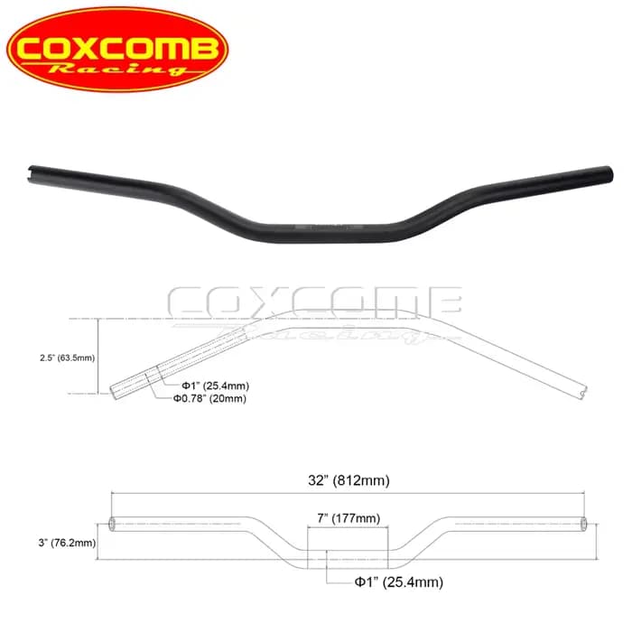 Barres de moto interdites de style club, guidon 1 ", 28mm, 32mm, 38mm, barre grasse pour Harley ocia