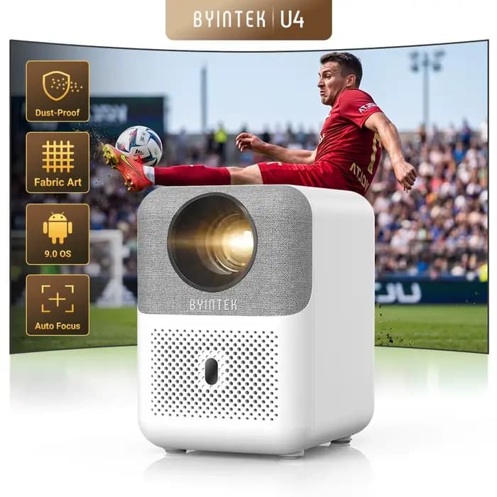 BYINTEK LOVE U4 Mini projecteur de cinéma maison intelligent 4K 1080P vidéo Android WIFI pour Smartp