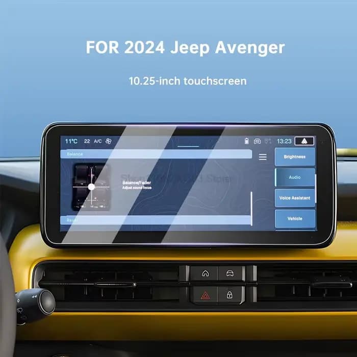 Protecteur d'écran tactile en verre trempé, pour JEEP Avenger 2023 2024 2025 10.25 pouces, accessoir