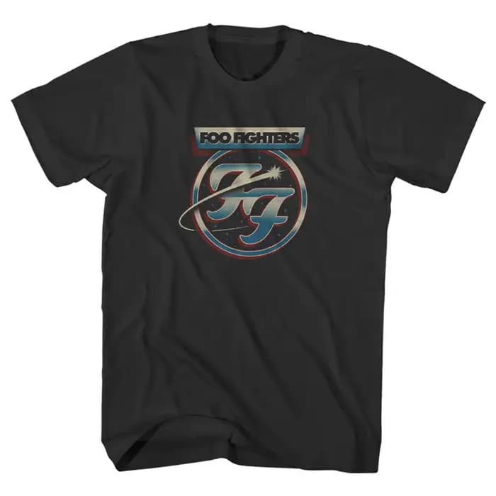 Foo Fighters FF Logo Band T-Shirt en coton avec motif pour hommes et femmes, Streetwear d'été