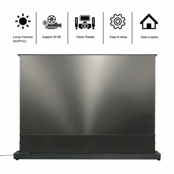 ALR-Écran de projection Fresnel 8K UHD, pour cortors standard/à longue portée, tension électrique au