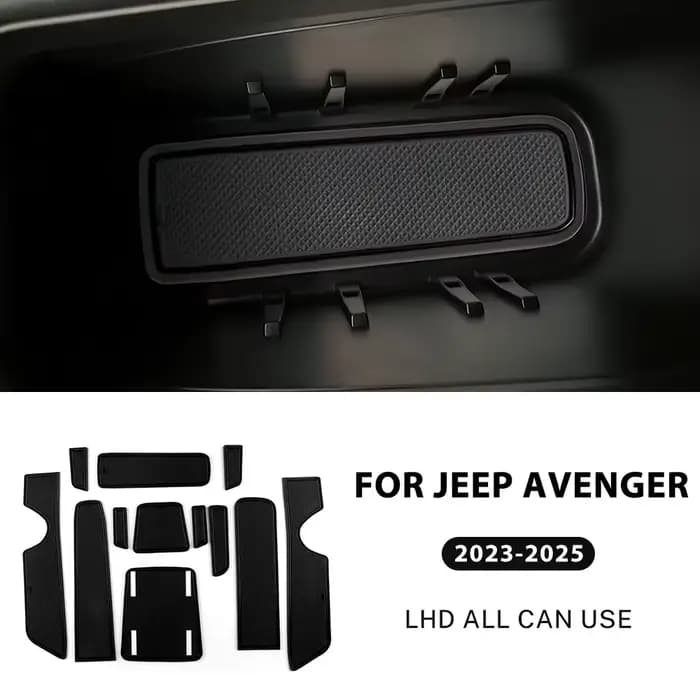 Tapis de rainure de porte de voiture en Silicone, pour Jeep Avenger Automatic 2023 2024 2025 2026, f