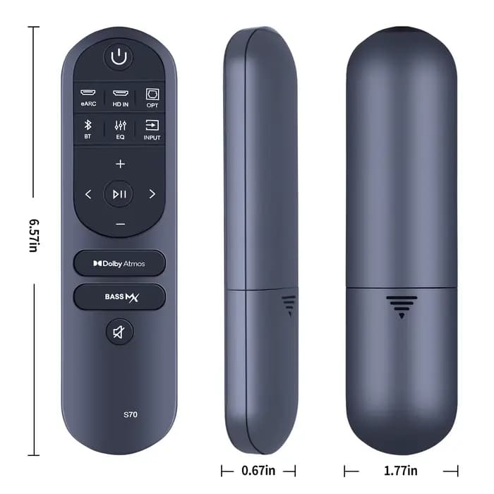 Télécommande de remplacement pour barre de son Ultimea Nova S70 3.1.2
