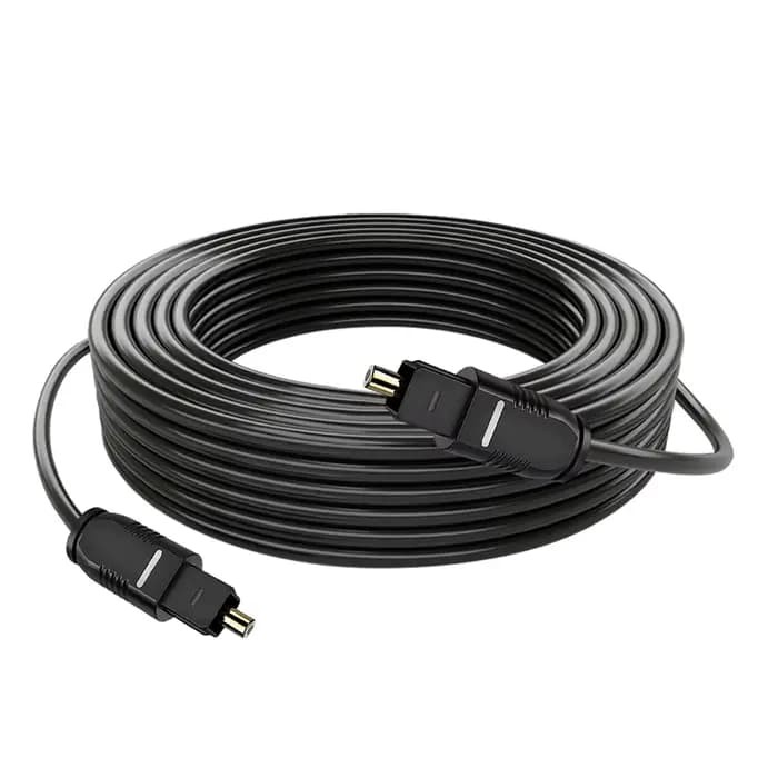 Câble Audio numérique optique prise Toslink S/PDIF avec couvercle cordon à fibres optiques HIFI pour
