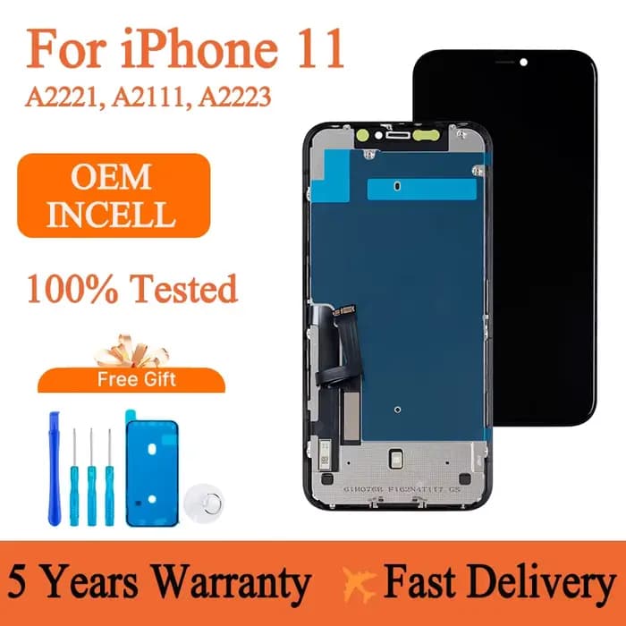 Ensemble écran tactile LCD de remplacement, haute qualité, 100% testé, pour iPhone 11