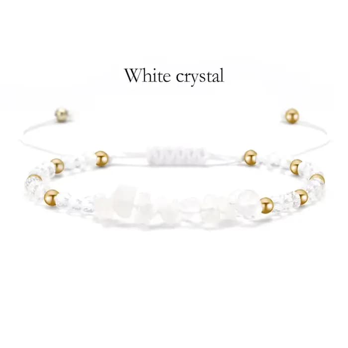 Bracelet bohème en pierre concassée en cristal, fait à la main, pour Couple, amitié, mode, perles en