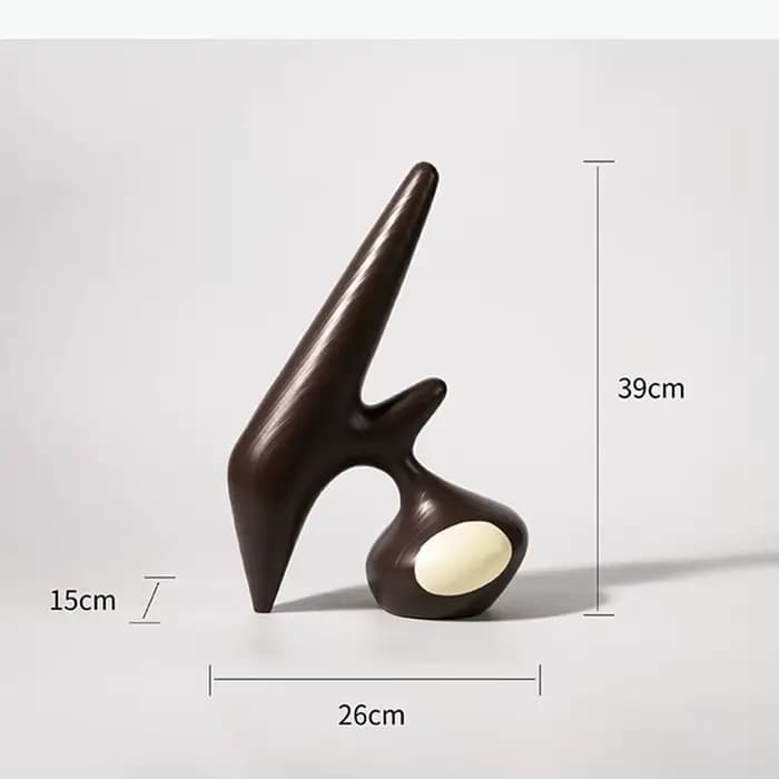 Artisanat abstrait moderne, ornements créatifs irréguliers, décoration de bureau, œuvre d'art minima