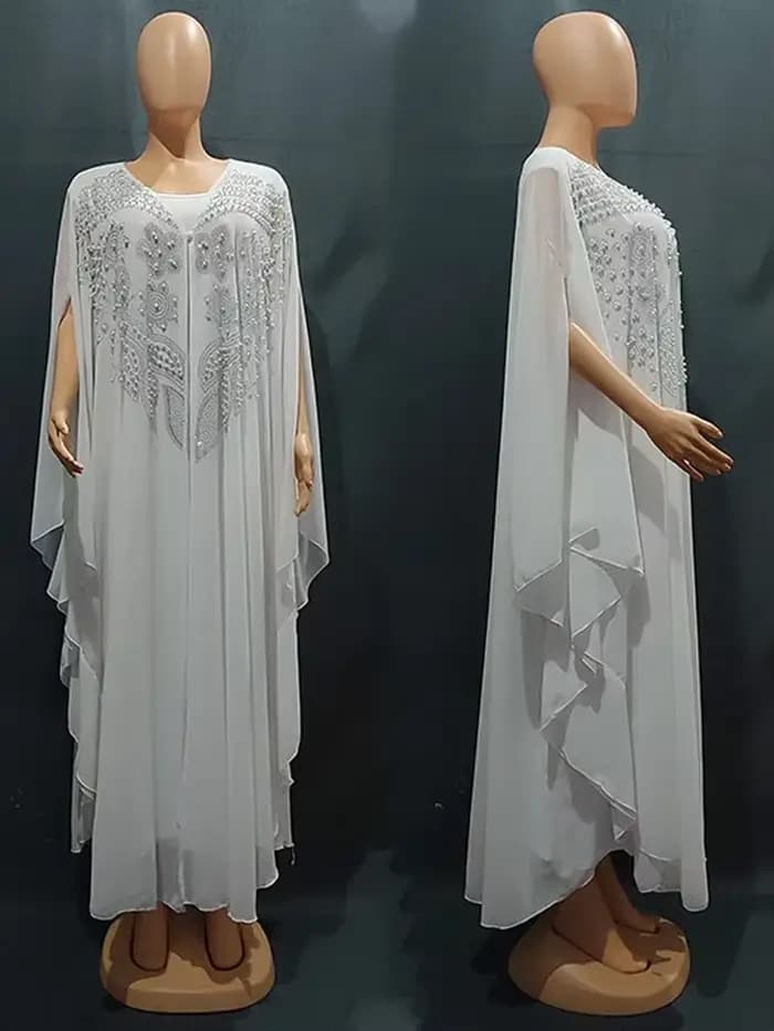 Abayas pour femmes dubaï luxe 2024 mousseline de soie Boubou robe de mode musulmane Caftan Marocain Occasions de fête de mariage Djellaba Femme