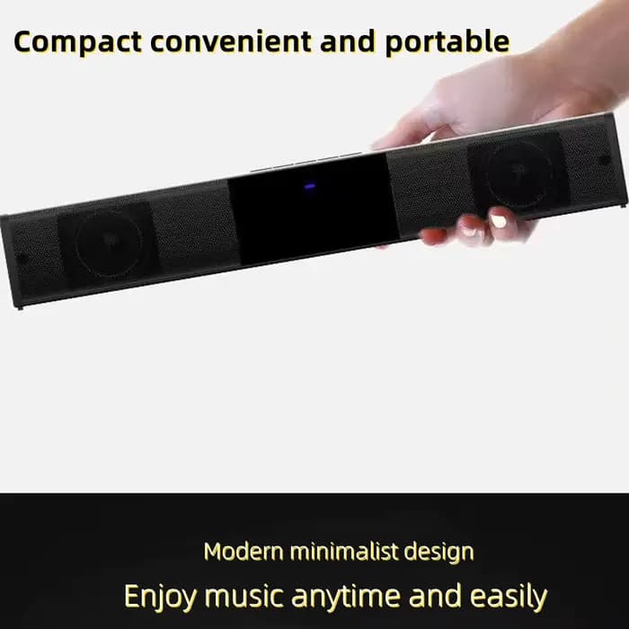 Barre de son 40W portable compatible Bluetooth