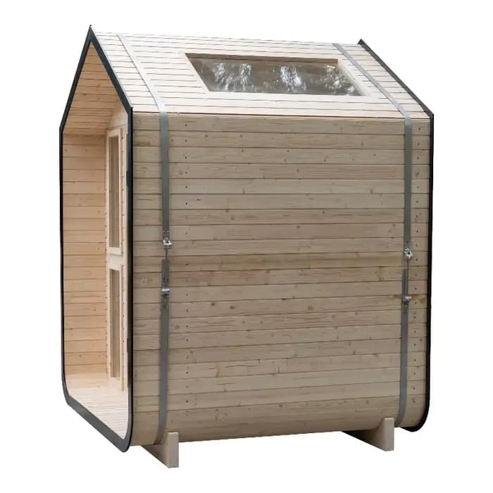 Sauna en bois massif personnalisé pour 4 personnes, sauna extérieur, sauna intérieur, cabane en dôme extérieure, tente en bois