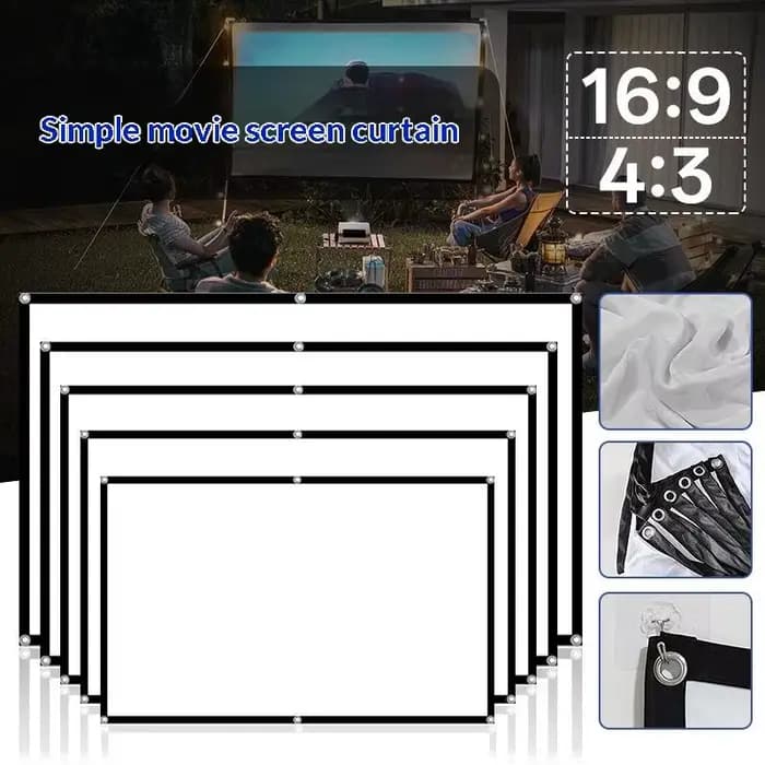 Écran de projection portable anti-lumière