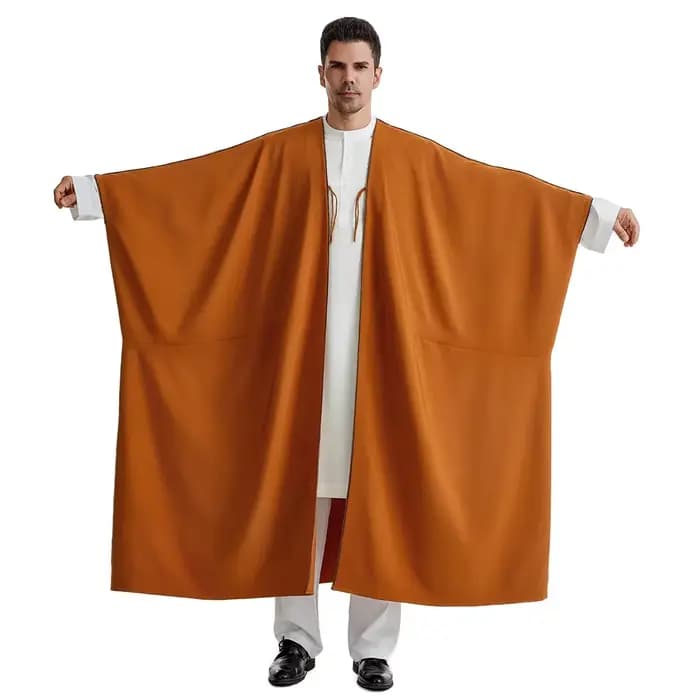 Djellaba Ramadan, Abayas Eid, Kaftan de prière, Abaya ouverte pour hommes, Cardigan musulman, Robe turque, Cardigan arabe, Jubba, Thobe, Islam, Dishdasha