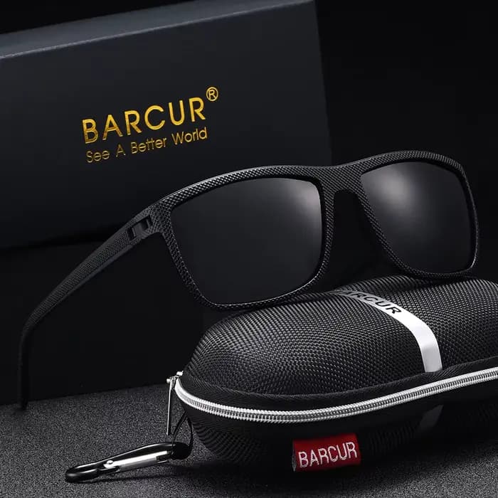 BARCUR Lunettes de soleil de style décontracté légères et confortables avec UV et éblouissement réduit. L'emballage de marque est un excellent article cadeau