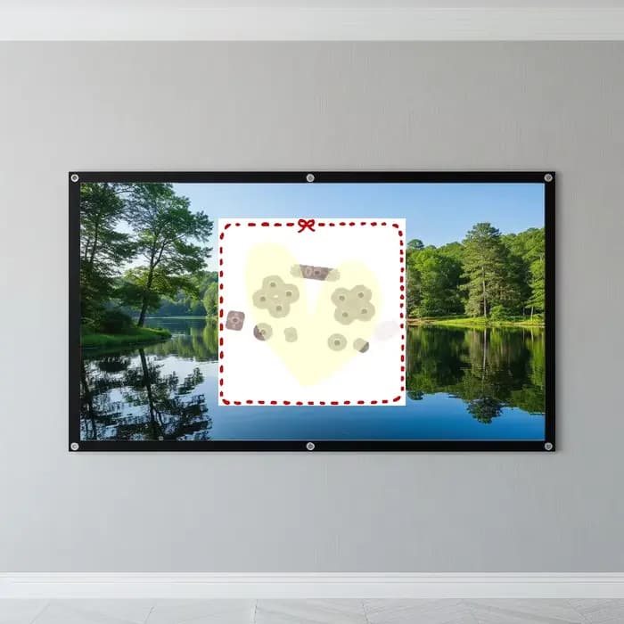 Écran de projection portable anti-lumière