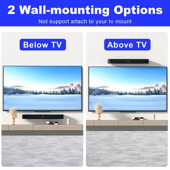 Support de montage mural pour barre de son Sonos Beam