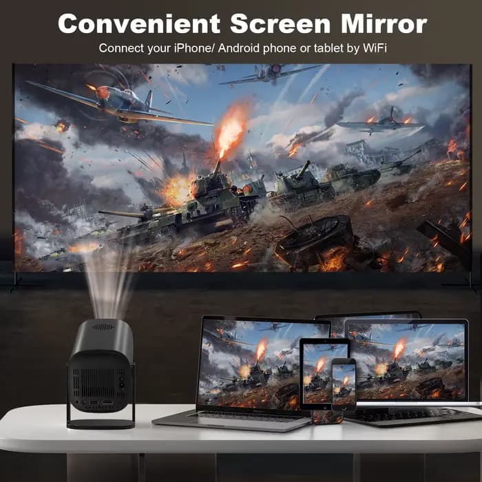 Nouveau projecteur P30 2026 LED de style libre pour cinéma maison compatible avec les téléphones HUAWEI Xiaomi IOS