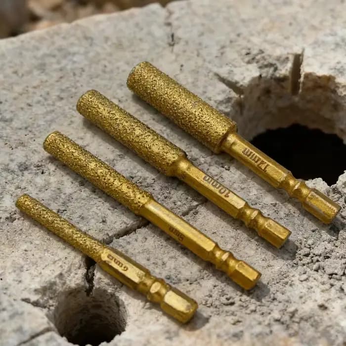 Mèches diamantées à tige hexagonale, perçage à sec pour carreaux de céramique, granit, marbre, scie cloche, ensemble d'outils de coupe de carreaux
