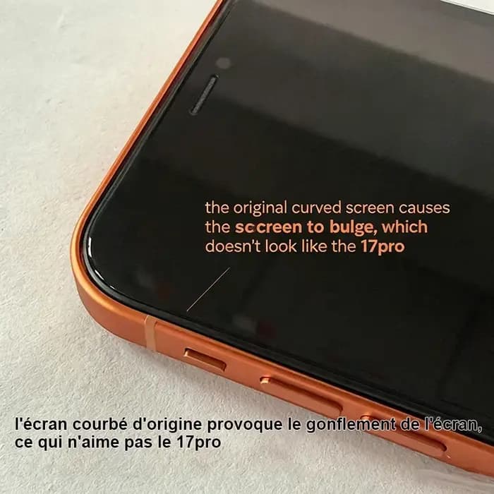 Écran plat modifié pour iPhone XR à 17 Pro – Remplacement d'écran incurvé, ajustement parfait, style 17 Pro avec châssis et flash