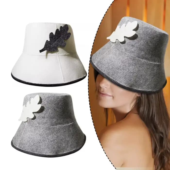Chapeau de maison de bain, chapeau de Sauna en feutre, visite d'entrepôt, sangle réglable, expérience de Sauna authentique, excellente isolation