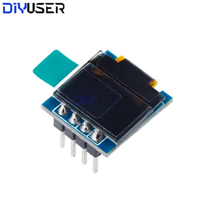DIYUSER – Module d'affichage OLED LCD de 0.49 pouces, écran blanc de 0.49 pouces, Interface I2C IIC, pilote SSD1306 pour AVR STM32
