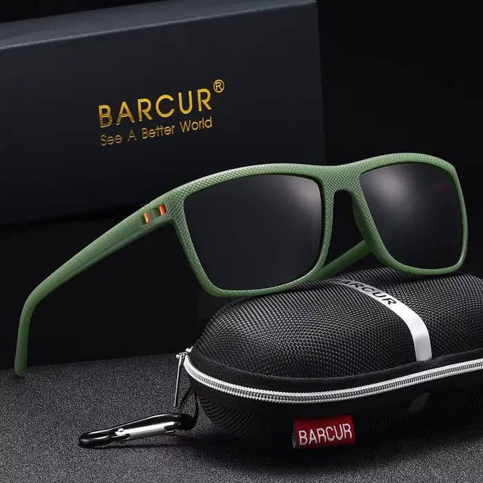 BARCUR Lunettes de soleil de style décontracté légères et confortables avec UV et éblouissement réduit. L'emballage de marque est un excellent article cadeau