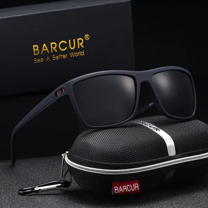 BARCUR Lunettes de soleil de style décontracté légères et confortables avec UV et éblouissement réduit. L'emballage de marque est un excellent article cadeau