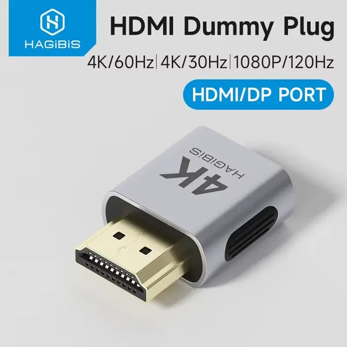 Hagibis 4K HDMI prise factice DisplayPort EDID émulateur
