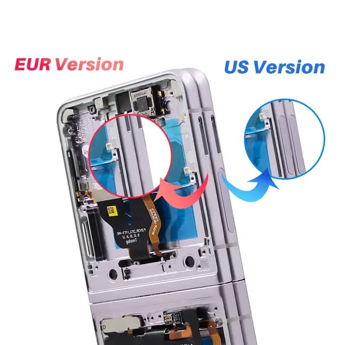 Écran Flip3 pour Samsung Galaxy Z Flip 3 5G F711 F7110, écran tactile LCD, numériseur, remplacement d'écran Flip3, ne peut pas être plié