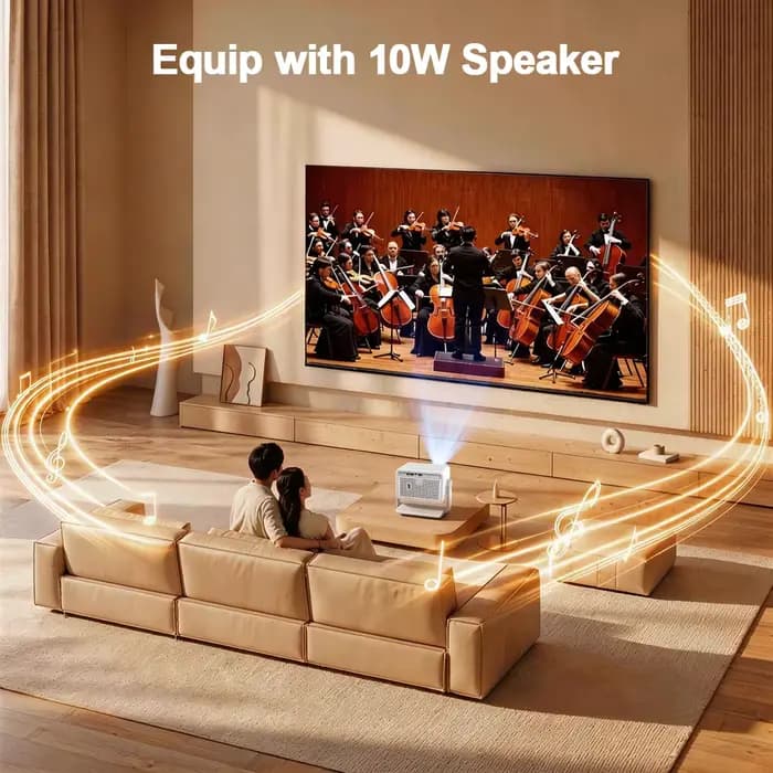 Projecteur de cinéma maison PROGAGA PG370 MAX Mini 4K 1080P Vidéo Android WIFI pour Smartphone 700ANSI Vidéoprojecteur portable