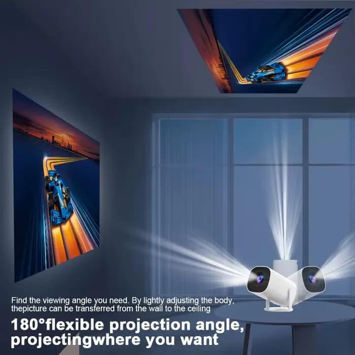 Nouveau projecteur Portable avec WiFi 6 et sans fil 5.0