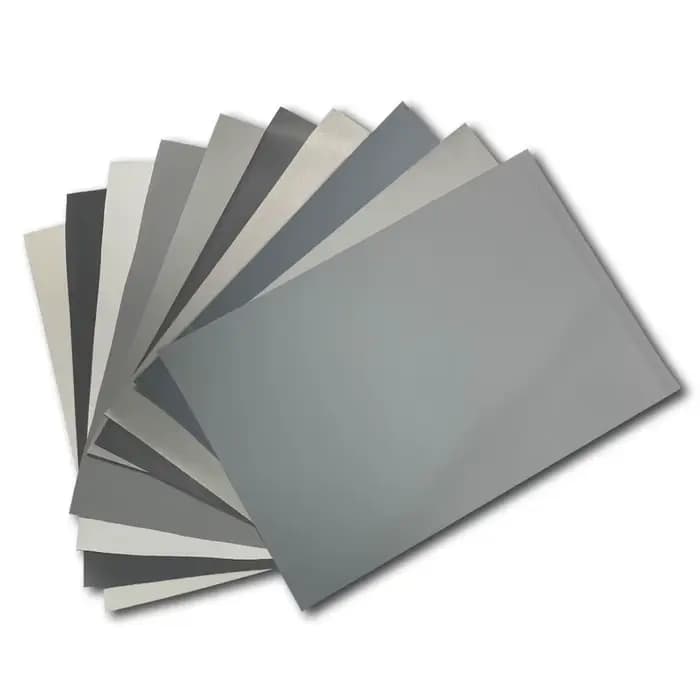 Échantillon de tissu pour écran de projection ALR gris cristal/blanc cinéma/fibre de verre nano métallique 3D 4K 8K