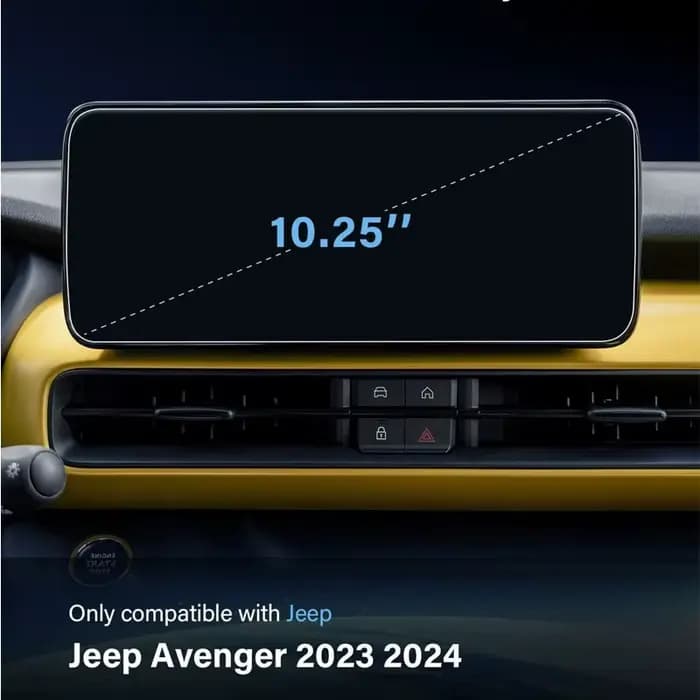 Protecteur d'écran tactile en verre trempé, pour JEEP Avenger 2023 2024 2025 10.25 pouces, accessoires de navigation pour infotainment de voiture Avenger