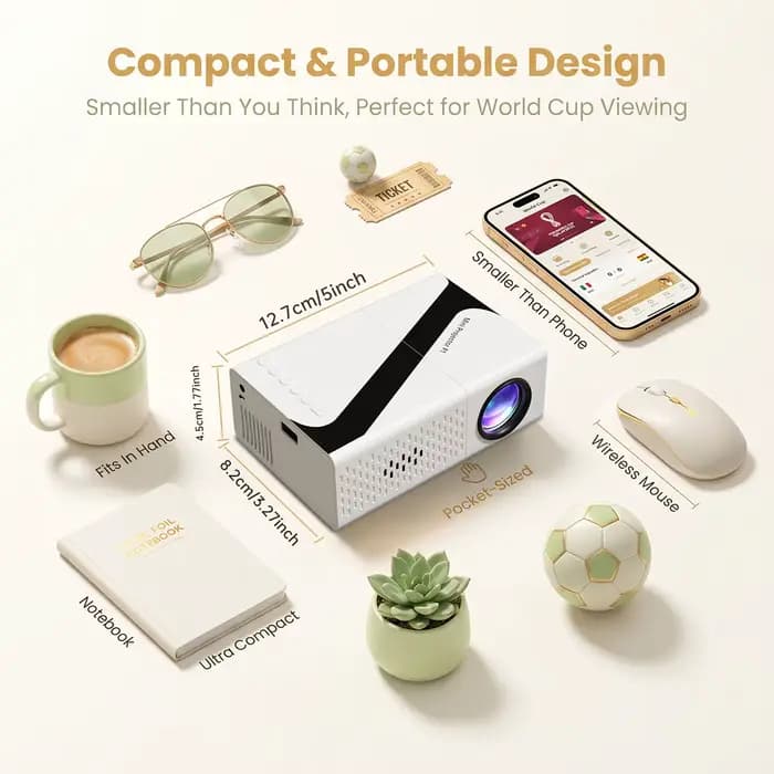 Projecteur portable 4K avec décodage 720P natif