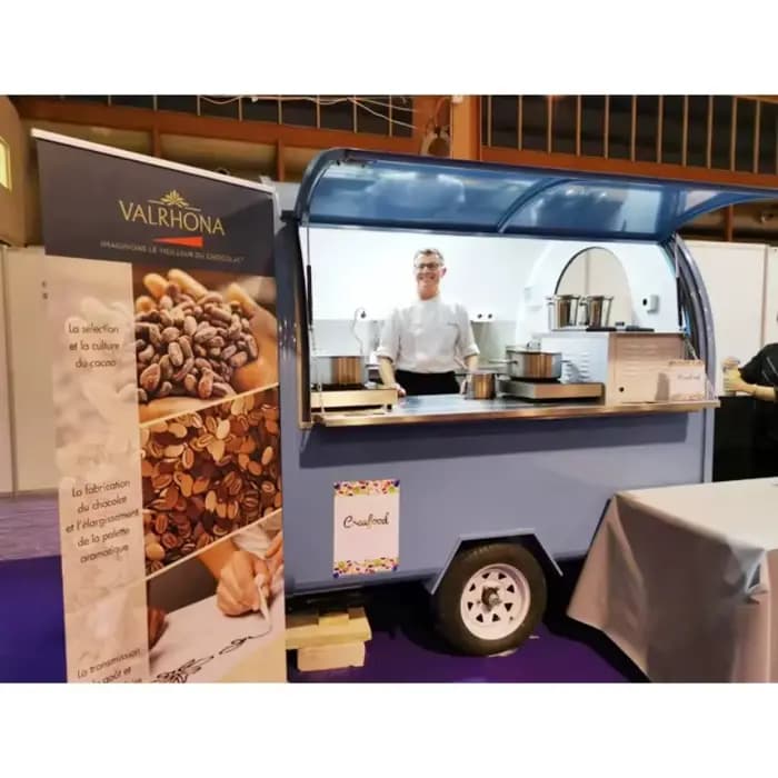Remorque de nourriture de hamburger de cuisine mobile standard européen le moins cher